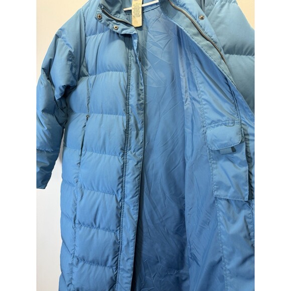 LL BEAN WOMEN CLASSIC PURPLE GOOSE DOWN WINTER WARMER Puffer COAT PARKA Blue L - Picture 8 of 13
